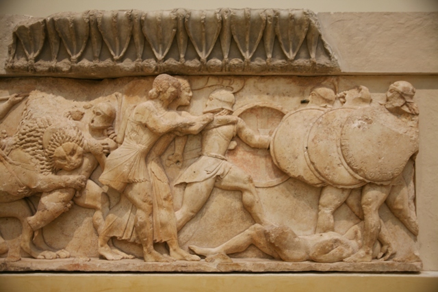 Delphi archaeological museum - Frieze of the Siphnian Treasury